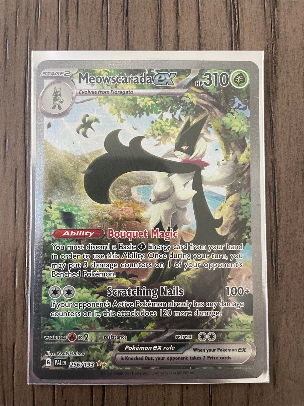 2023 Pokemon Meowscarada EX #256 Card